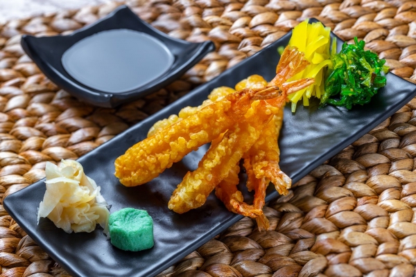 Shrimp in tempura